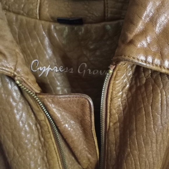 Vintage 95 Cypress Grove Leather Jacket Mens M - Picture 3 of 11